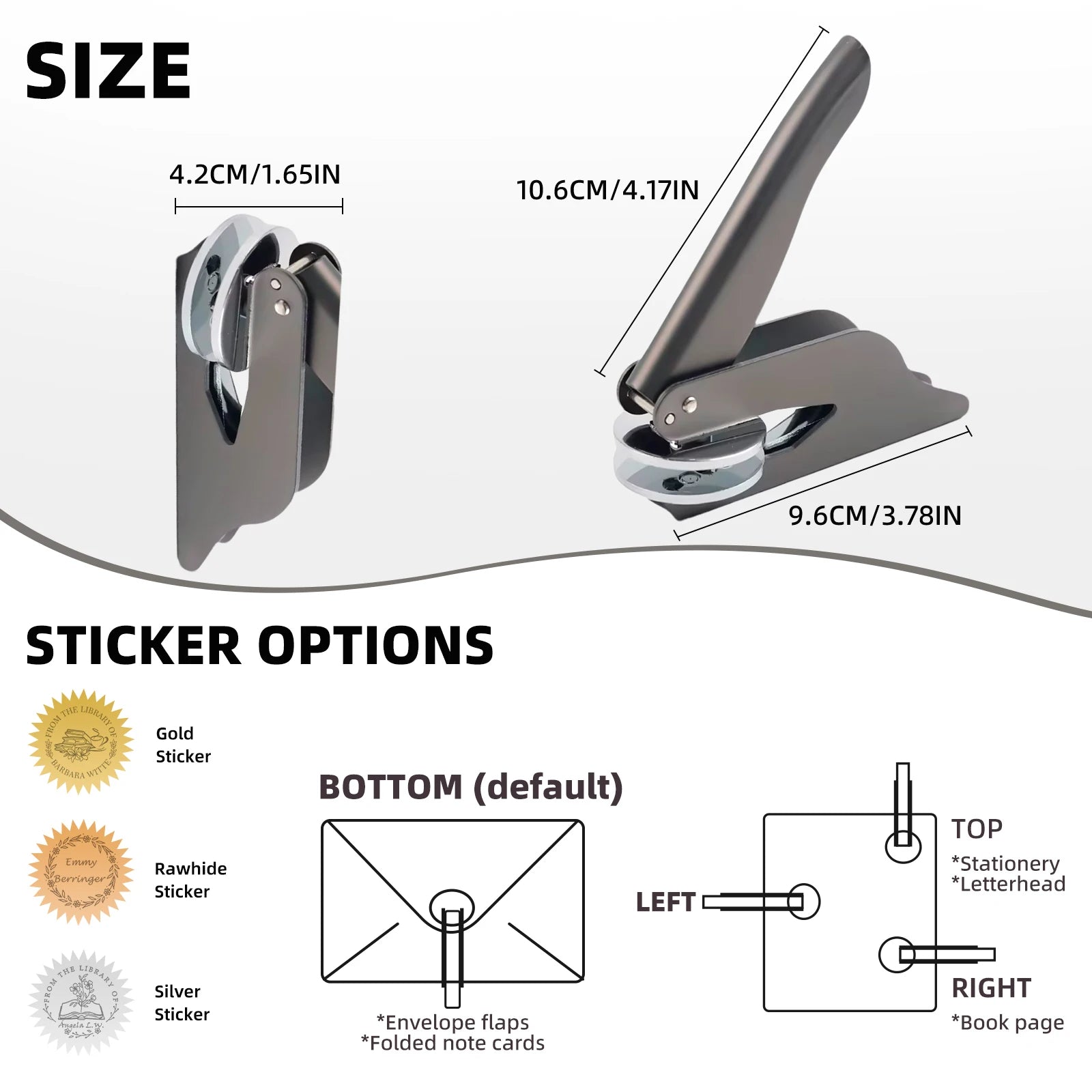 Individuelle Prägevorrichtung für Bücher