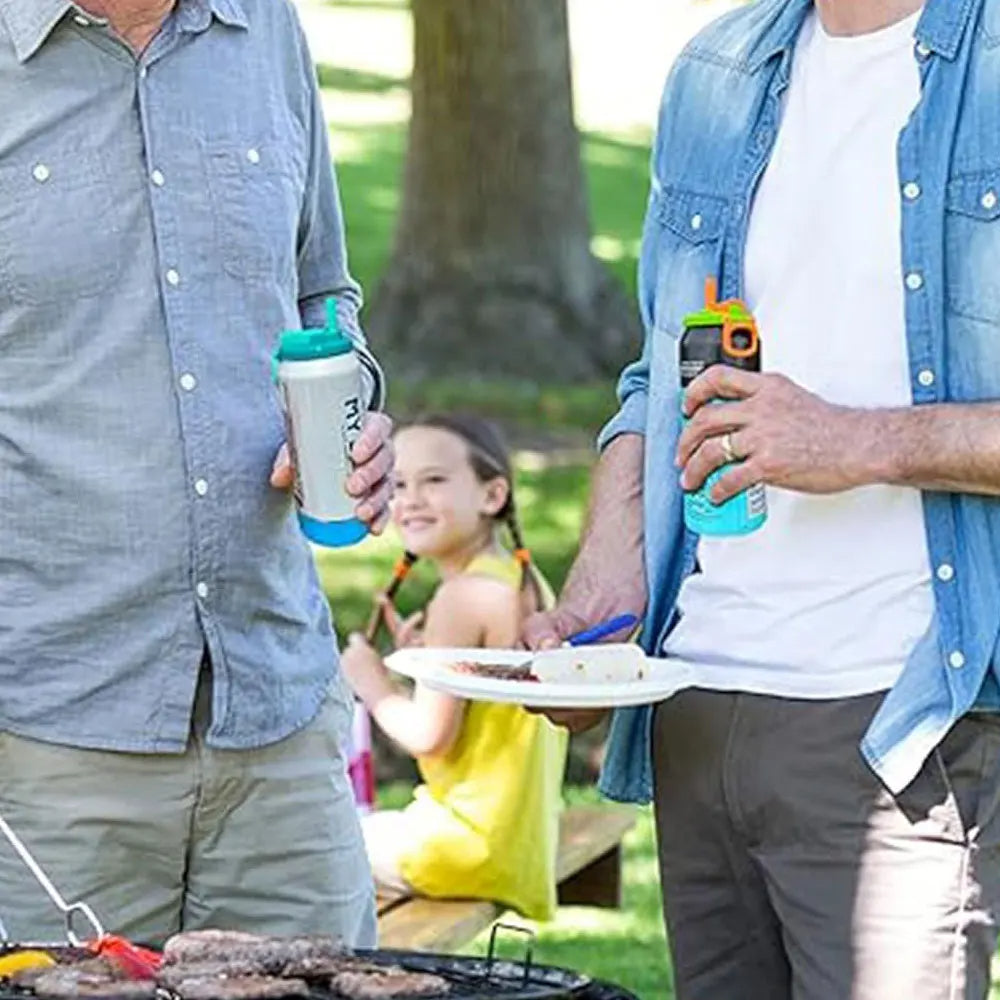 Getränkedosendeckel mit Strohhalm